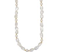 Perlenkette FIRETTI "Schmuck Geschenk Gold 585 Halsschmuck Halskette Collier Kugeln", gold (gelbgoldfarben, weiß), Halsketten, Damen, Gelbgold 585 Perlen, L: 50 B: 8mm, Gelbgold 585, Perlen, Perlenket