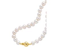 Perlenkette FIRETTI "Schmuck Geschenk Gold 585 Halsschmuck Halskette Perle", gold (gelbgoldfarben, weiß), Halsketten, Damen, Gelbgold 585 Perlen, L: 48, Gelbgold 585, Perlen, Perlenkette, mit Süßwasse