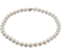 Perlenkette FIRETTI "Schmuck Geschenk Gold 585 Halsschmuck Halskette", weiß (weißgoldfarben, weiß), Halsketten, Damen, Perlen Seide Weißgold 585, L: 43 B: 11mm, Perlen, Seide, Weißgold 585, Perlenkett