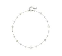 Perlenkette FIRETTI "Schmuck Geschenk Halsschmuck Halskette Perle", bunt (silberfarben, weiß), Halsketten, Damen, Perlen Silber 925 (Sterlingsilber), L: 49, Perlen, Silber 925 (Sterlingsilber), Perlen