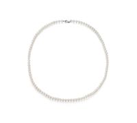 Perlenkette FIRETTI "Schmuck Geschenk Halsschmuck Halskette Perle" Gr. 4, bunt (silberfarben, weiß), Halsketten, Damen, 4 (50), Perlen Silber 925 (Sterlingsilber), L: 50, Perlen, Silber 925 (Sterlings