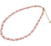 Perlenkette FIRETTI "Schmuck Geschenk Messing Halsschmuck Halskette", rosa (gelbgoldfarben, weiß, rosé), Halsketten, Damen, Messing, L: 50 B: 8mm, Perlenkette, Made in Germany - mit Perlmutt, B:8mm (7