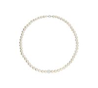 Collier FIRETTI "Schmuck Geschenk Halsschmuck Halskette Steinkette Kristall", silber (silberfarben, kristallweiß), Halsketten, Damen, Silber 925 (Sterlingsilber)-Perlen, L: 45cm B: 9mm, Silber 925 (St