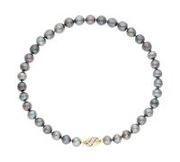 Perlenkette Gold 750 Brillant Bajonettverschluss Tahiti Perle JL30-05-5224 JuwelmaLux
