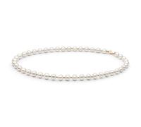 Perlenkette Magestic aus weißen Perlen mit Verschluss aus Roségold