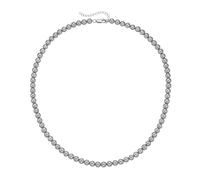 Perlenkette SMART JEWEL "mit Muschel-Perlen, Silber 925", grau, Halsketten, Herren, 52cm, Silber 925 (Sterlingsilber), Perlenkette (94194063-0) grau