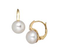 Perlenohrringe JOBO, gelb (gelbgold 585), Ohrringe, Damen, Gelbgold 585 Perlen, Gelbgold 585, Perlen, 585 Gold mit Süßwasser-Zuchtperlen (85662307-0) gelbgold 585
