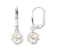 Perlenohrringe JOBO "Ohrringe 23 mm", silber 925, Ohrringe, Damen, Perlen Silber 925 (Sterlingsilber), Perlen, Silber 925 (Sterlingsilber) (32884342-0) silber 925