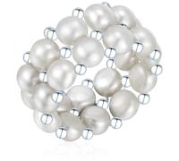 Ring Sterling Silber Süßwasser-Zuchtperlengrau One size