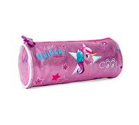 PERLETTI Einhorn Federmäppchen Mädchen für Grundschulen und Kindergarten - Kinder Pencil Case Pink Etui Schuletui Stiftemappe - Rosa Bleistifte Marker Kugelschreiber Organizer Cool Kids (Einhorn)