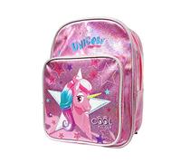PERLETTI Einhorn Rucksack für Kinder 3 4 5 Jahre - Kleinkind Schultasche Reflektierend - Kinderrucksack Kindergarten Jungen Mädchen - Klein Vorschulrucksack Rosa - 31x24x13 cm (Einhorn mit Tasche)
