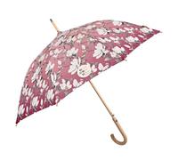 PERLETTI GREEN Regenschirm Groß Ökologisch Damen - Regen Stockschirm Automatik Eco Naturverbunden Umweltfreundlich Geschenk - Öko Damenschirm Recyceltem Material - Durchm 102 cm (Rosa)