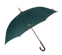 PERLETTI GREEN Regenschirm Groß Ökologisch Damen - Regen Stockschirm Automatik Eco Naturverbunden Umweltfreundlich Geschenk - Öko Damenschirm Recyceltem Material - Durchm 102 cm (XL Grün)