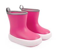 PERLETTI Gummistiefel für Kinder 3 4 5 6 Jahre - Pink Reflektierende Regenstiefel mit Dicker Weißer Sohle für Kindergarten Jungen Mädchen - Kinderstiefel Stiefeletten Kleinkind (Rosa, 30/31 EU)