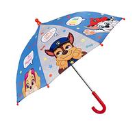 PERLETTI Paw Patrol Regenschirm Kinder 3 4 5 Jahre - Kinderschirm Helfer 4 Pfoten Marshall Chase Skye - Junge Kleinkind Schirm Kinderregenschirm Blau Robust - Durchmesser 66 cm Kids (Blau Grau)