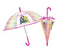 PERLETTI Regenschirm für Mädchen 45/8, automatisch, Regenbogen, mit sicherer Öffnung, Struktur und Stangen aus Fiberglas, Kids, Farbig, único, Lässig