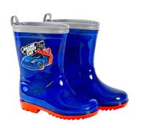 PERLETTI Rennwagen Gummistiefel Reflektierend Kleinkind Jungen - Blaue Regenstiefel Wasserdicht Kinder Kindergarten 3 4 5 6 Jahre - Racing Car Regen Stiefeletten Rutschfest (Rennwagen, 28/29 EU)