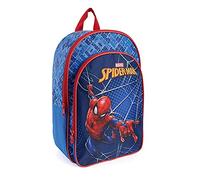 PERLETTI Spiderman Kinder Rucksack 3 4 5 6 Jahre - Spider Man Kindergartenrucksack Blau für Kleine Jungen - Marvel Superheld Backpack Kindertasche - Schulranzen Kleinkind Kindergarten - 36x25x12 cm