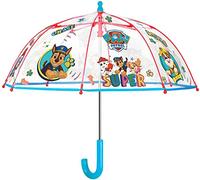 PERLETTI Stockschirm mit Paw Patrol Motiv, windfester Regenschirm für Jungen und Mädchen mit manueller Sicherheitsöffnung, Durchmesser ca. 64 cm