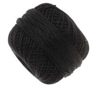 Perlgarn-Faden Größe 8 - Schwarz - 77,72 m Rolle