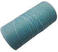 Perlin 10m Wachsband 1mm Sattlergarn Lederfäden Nähgarn Geflochtet 100% Polyester Wachsfaden Forellenfäden Nähen Handnähgarn Handwerk (Baby Blau)
