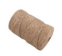 Perlin 75m Hanfgarn Hanfseil Band Ø 2mm Hemptique Hanfschnur Braun Jute-Schnur Bindegarn Bindeschnur auf Spule Garten Kordel Bastelschnur Dekokordel Schnur C322