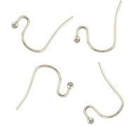 Perlin Edelstahl Ohrhaken Ohrring mit Kugel 22mm Ohrschmuck Creolen Ohrsteckerrohlinge Ohrstecker 10 Stk M568