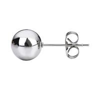Perlin Edelstahl Ohrstecker Kugel 3mm 4mm 6mm 8mm mit Ohrmutter Rohling Rund für Schmuck Set (3mm Kugel 3 Paar)