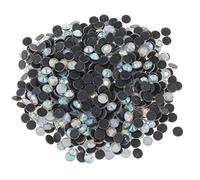 Perlin - Hotfix Strasssteine 7200 Stück Crystal AB 3mm SS10 Kristall zum Aufbügeln Glitzersteine Rhinestone Glas Strass Perlen