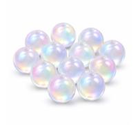 Perlin Mondstein Opalite Aura Irisierend Rund 8 mm Schmuckperlen Edelstein für Armband Halskette Statement DIY Beads Crystal 15 Stück
