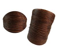Perlin Sattlergarn 0,8 mm Dunkelbraun 5 m Gewachstes Polyester Naehgarn
