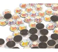 Perlin Strasssteine Hotfix 3mm Flatback Strass SS10 7200 Stück Glas Steine Runde Kristall Edelsteine Crystal AB