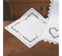 Permin Hardanger Tischdecke Stickpackung Hardanger Beeren Zählmuster