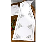 Permin Hardanger Tischläufer Stickpackung Hardanger Zählmuster