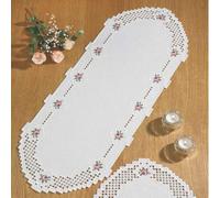 Permin Hardanger Tischläufer Stickpackung Hardanger Zählmuster