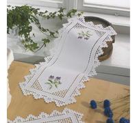 Permin Hardanger Tischläufer Stickpackung Hardanger Zählmuster