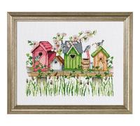 Permin Kreuzstich Stickpackung Vogelhaus/Brett Zählmuster