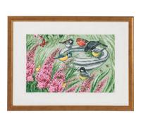 Permin Kreuzstich Stickpackung Vogelhaus Zählmuster