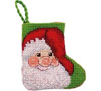 Permin Kreuzstich Stickpackung Weihnachtsstrumpf mini Weihnachtsmann Zählmuster