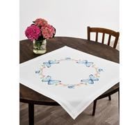 Permin Tischdecke Kreuzstich Stickpackung Schmetterlinge Stickbild gedruckt