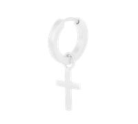 Pernille Corydon Creolen Cross Huggie, Silber