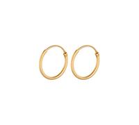 Tiny Plain hoops - Vergoldet-Silber Sterling 925 / 13 - Onesize - Pernille Corydon