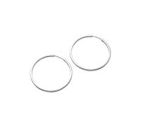 Pernille Corydon Creolen Large Circle Line, versilbert