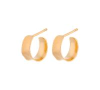 Pernille Corydon Creolen Mini Saga, vergoldet