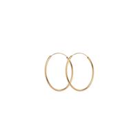 Pernille Corydon Creolen Plain Hoops, vergoldet