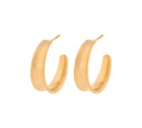 Pernille Corydon Creolen Small Saga, vergoldet