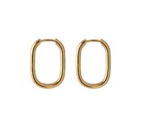 Pernille Corydon Creolen Soft Edge Huggies, vergoldet