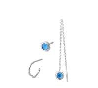 Pernille Corydon Ohrringe Set Blue Hour silber