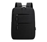 Perphy 14 Inch Multi-Pocket Business Laptop Backpack for Women Water-Resistant Backpack Purse with Adjustable Strap Schwarz 30cm*14cm*40cm