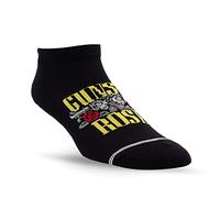 Perri's Socks - Guns N Roses Liner Socken, offiziell lizenzierte Rock Band Socken, gepolsterte Socken für Damen und Herren, schwarz, Large